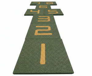 Sotron din dale de cauciuc-cras, 500x500x40 mm, nr. 1-8