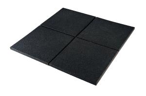 Dale de cauciuc tip fitness-crpf, 500x500x30 mm, negru