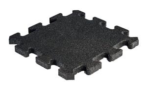 Dale de cauciuc tip puzzle fitness-crpzf, 500x500x30 mm, negru